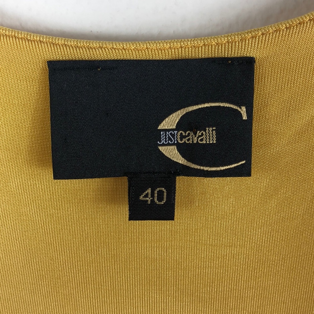 Just Cavalli Short Cocktail Dress Yellow 40 Small - Picture 7 of 9